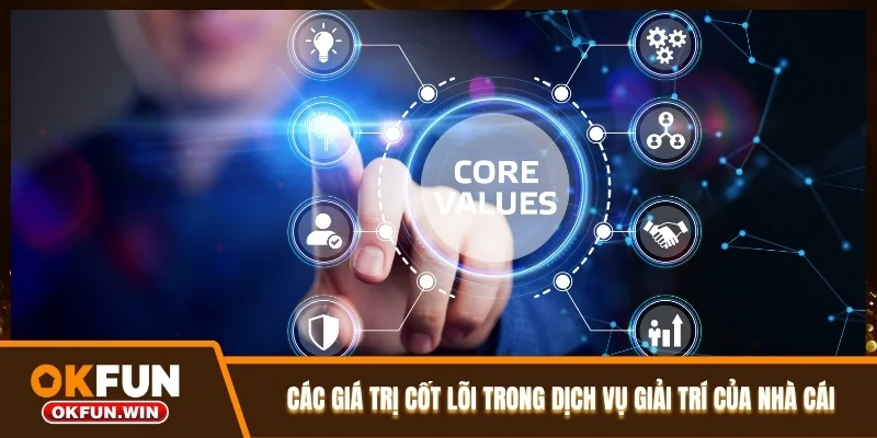 Các giá trị cốt lõi trong dịch vụ giải trí của nhà cái